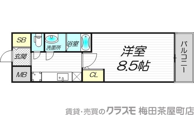 宮原の完工年月（2020年2月）築の賃貸マンションの間取り