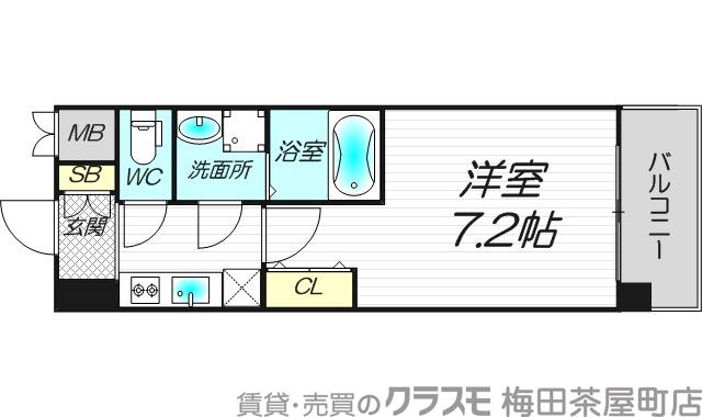 西宮原の完工年月（2017年2月）築の賃貸マンションの間取り