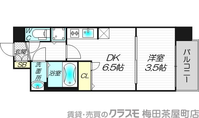 スワンズシティ新大阪プライムの間取り