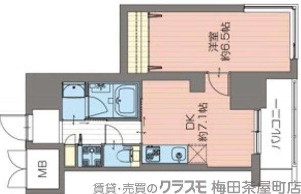 ORSUS新大阪の間取り