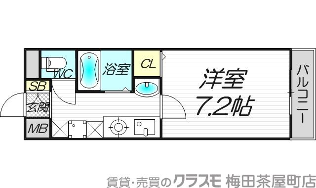 マインズ・コム新北野の間取り