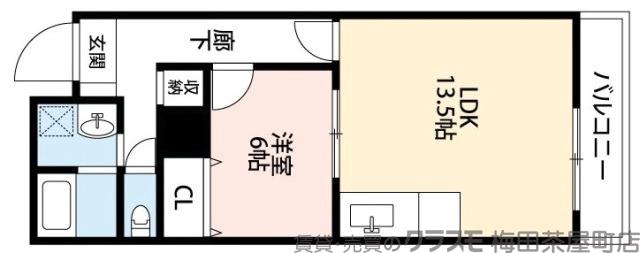 タイズコートクニジマの間取り