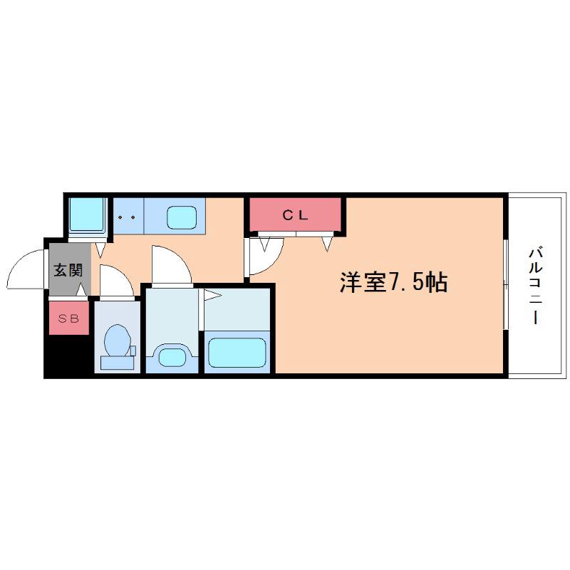 CITY SPIRE西中島の間取り