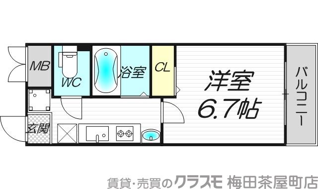 フローライト新大阪の間取り