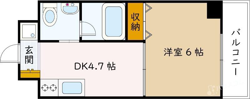 庄内東町の完工年月（2021年8月）築の賃貸マンションの間取り
