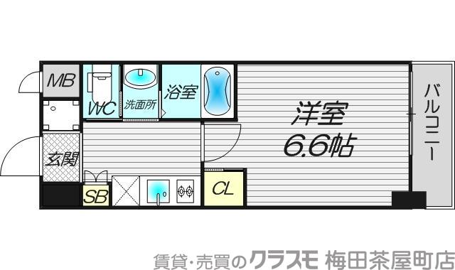 フレアコート梅田の間取り