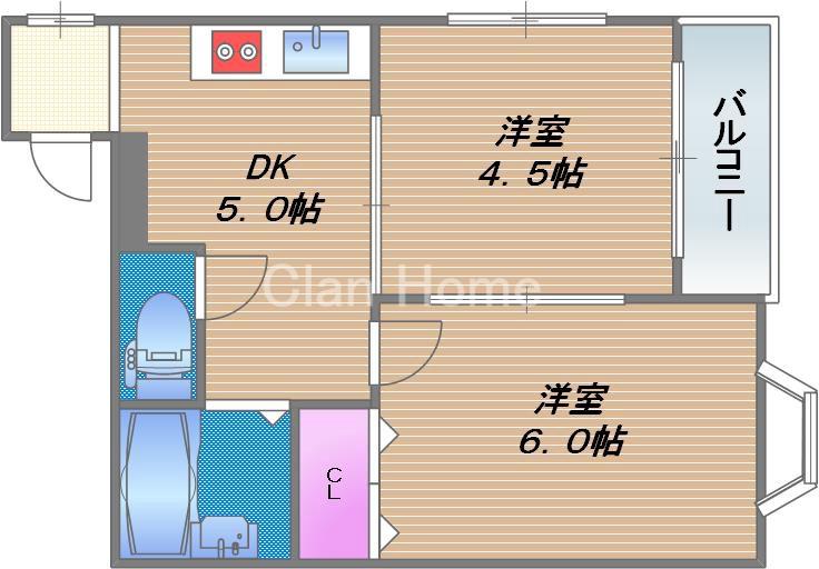 ピアーレ大今里の間取り