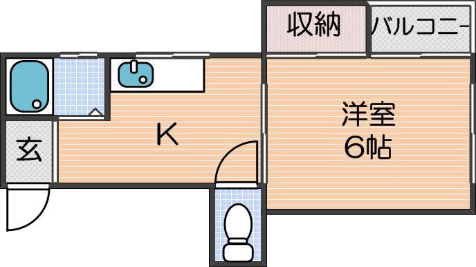 東加賀屋の完工年月（1986年6月）築の賃貸マンションの間取り