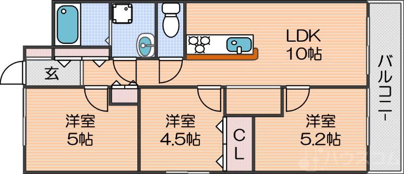 エコーハイツの間取り