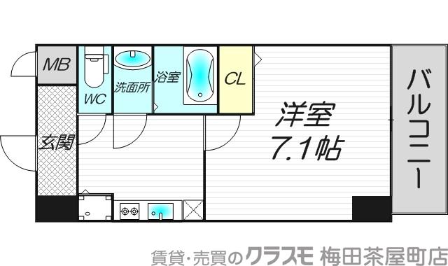 シャルマンフジ新大阪の間取り