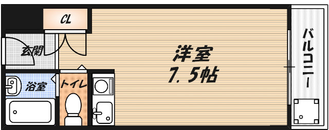 光栄ハイツ古曽部の間取り