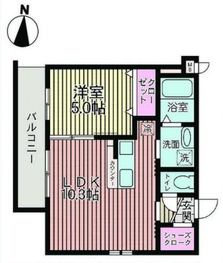 ベルフィオーレ 鴨野の間取り