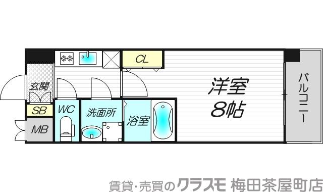 西宮原の完工年月（2017年2月）築の賃貸マンションの間取り