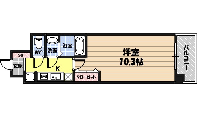 スプランディッド京橋EASTの間取り