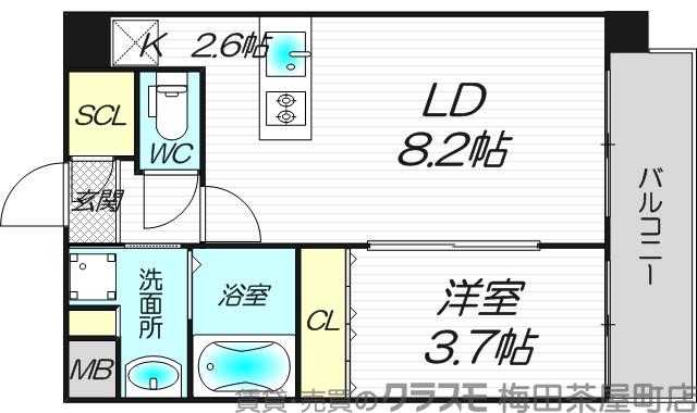 木川東の完工年月（2015年9月）築の賃貸マンションの間取り