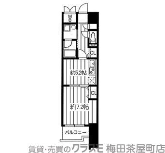 パークキューブ北浜の間取り