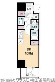 Metrosa谷町六丁目Northの間取り