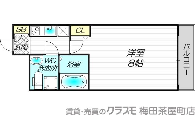 SERENiTE江坂四番館の間取り