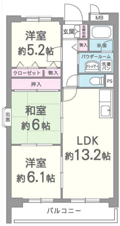 アルカディアの間取り