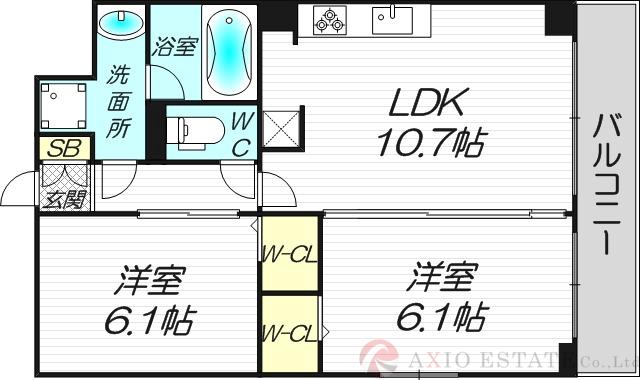 プログレッセ新大阪の間取り
