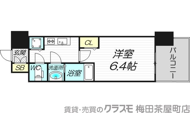 アドバンス新大阪ウエストゲートⅡの間取り