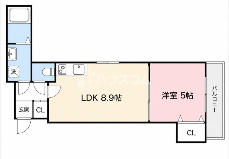 クリエオーレ上野口Ⅱの間取り