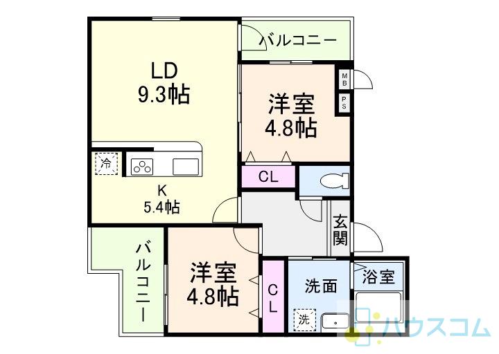 フジパレス土橋の間取り