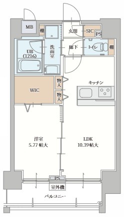 郷之町の完工年月（2026年12月）築の賃貸マンションの間取り