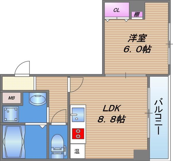 プレアデス玉造東の間取り