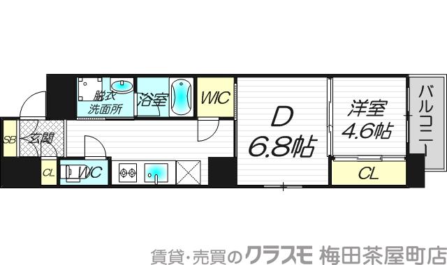 ネットフローラ立売堀の間取り