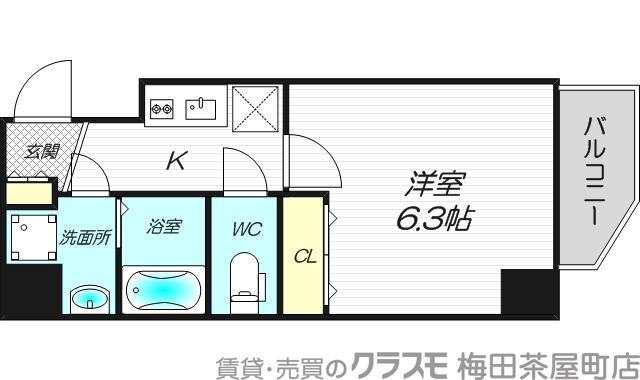 ウインズコート新大阪Ⅱの間取り