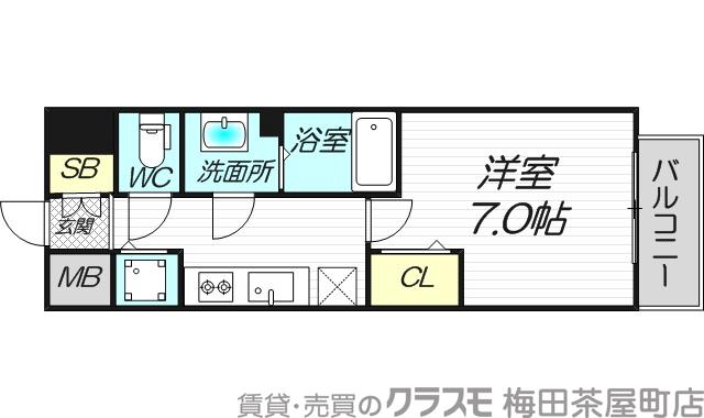 リッツ新大阪の間取り