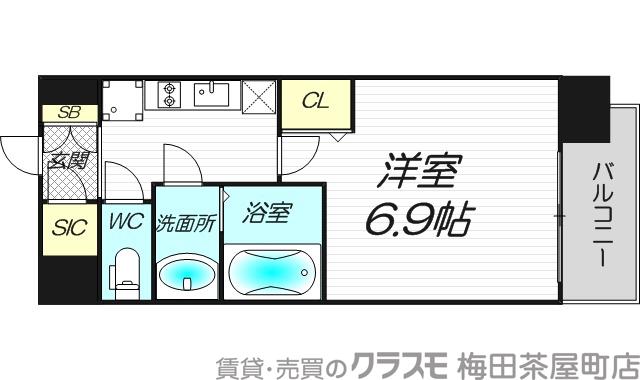 リッツ新大阪の間取り