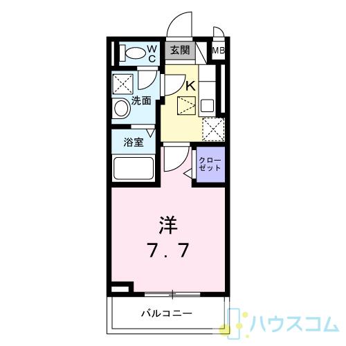 カーサモデルノ南摂津の間取り