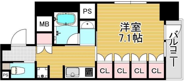 アルス大手前プレミアの間取り