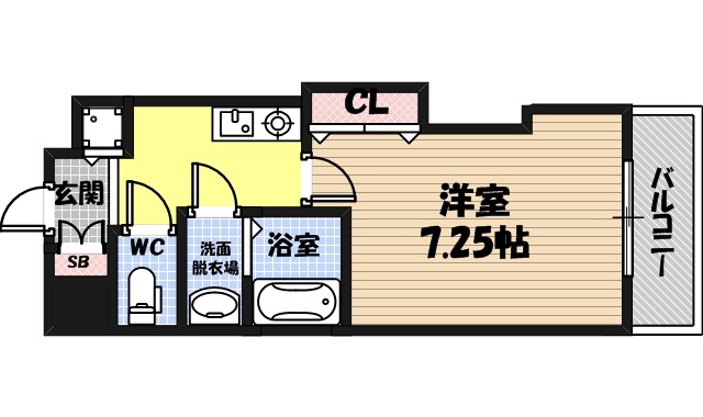 Luxe深江橋の間取り