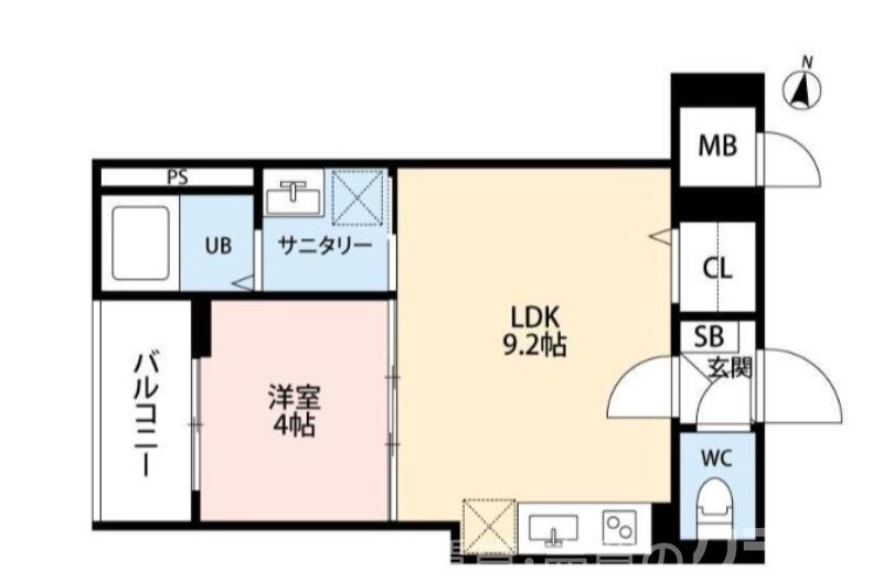 西野の完工年月（2026年11月）築の賃貸アパートの間取り