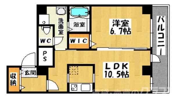 鳳東町の完工年月（2009年9月）築の賃貸マンションの間取り