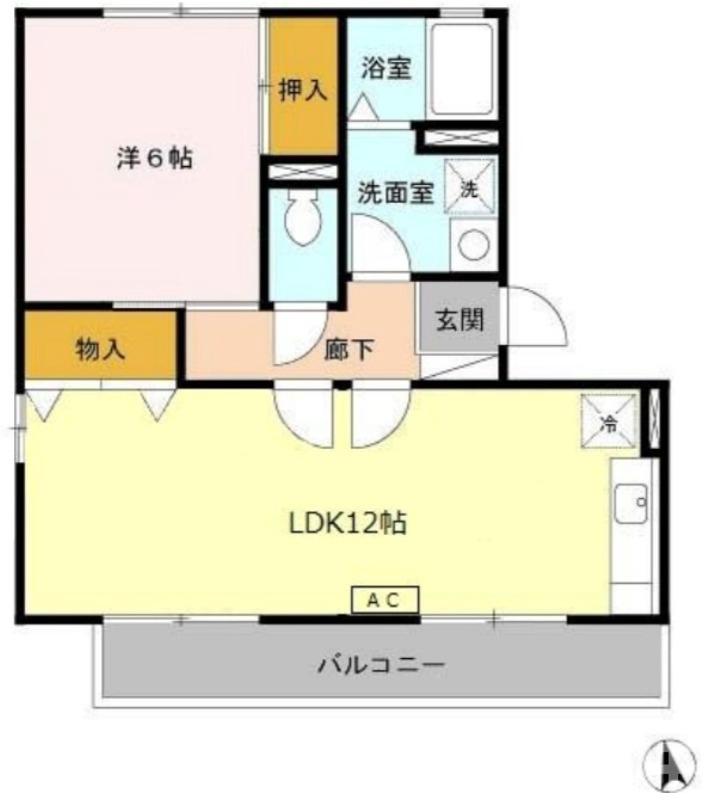 百舌鳥陵南町の完工年月（1999年10月）築の賃貸アパートの間取り