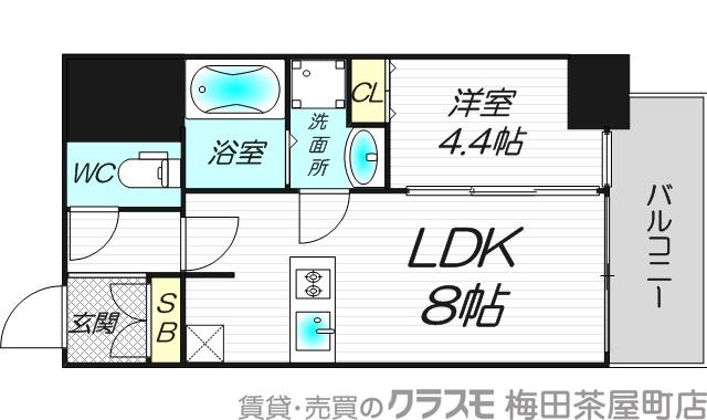 プレサンス北浜オリジンの間取り