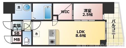 宮原の完工年月（2024年9月）築の賃貸マンションの間取り