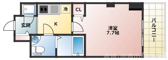 宮原の完工年月（2009年1月）築の賃貸マンションの間取り