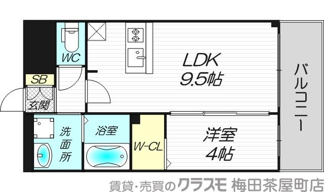 S-RESIDENCE東三国amanteの間取り
