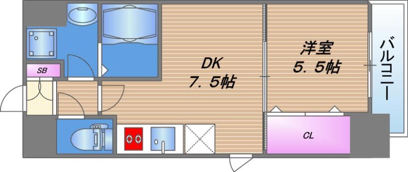 ブランブリエ京橋の間取り