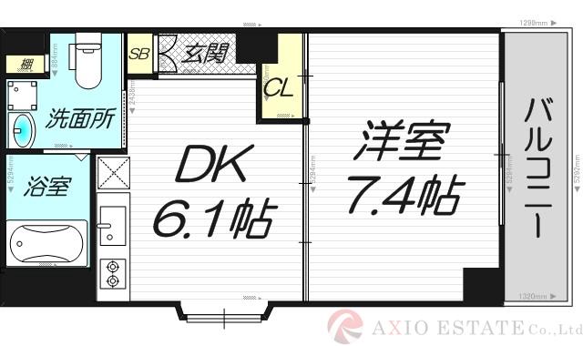 十三東の完工年月（2005年3月）築の賃貸マンションの間取り