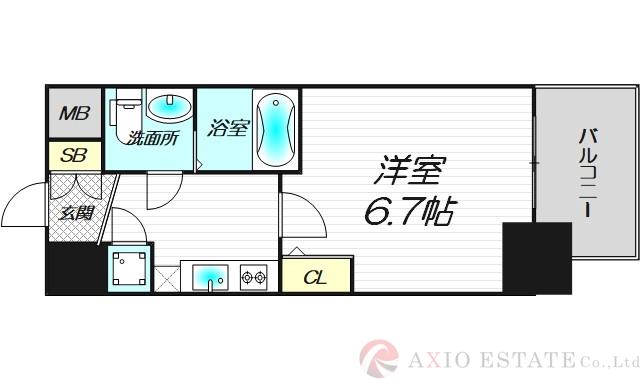 アドバンス新大阪ラシュレの間取り