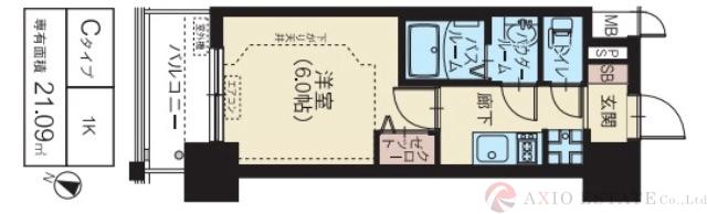 スプランディッド新大阪WESTの間取り