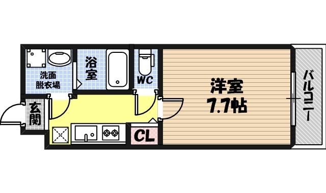 アンソレイユ京橋の間取り