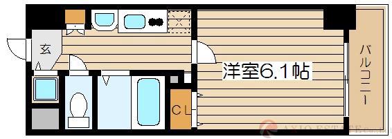プレサンス梅田北パワーゲートの間取り