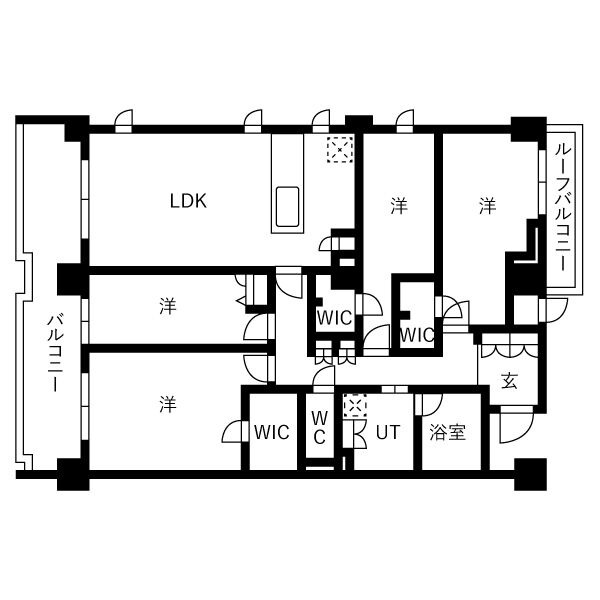 柿本町の完工年月（2027年2月）築の賃貸マンションの間取り